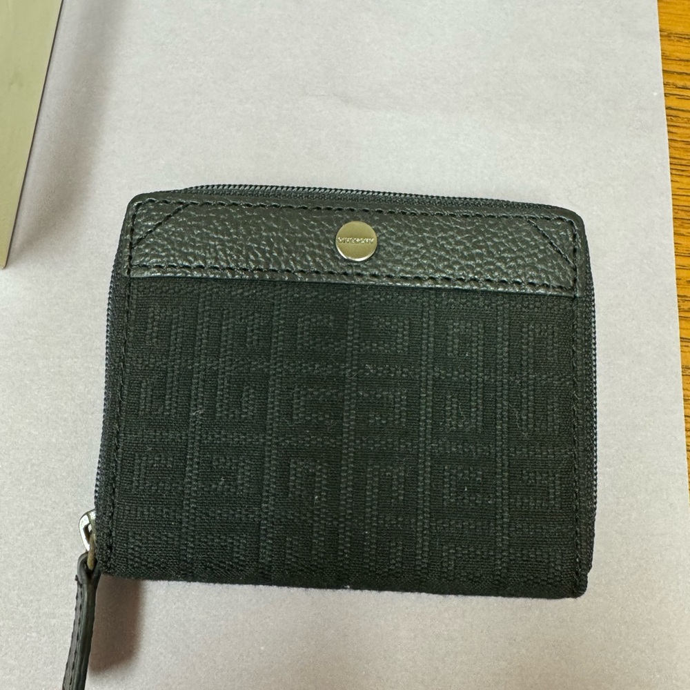 Givenchy Textured Black Zip Wallet